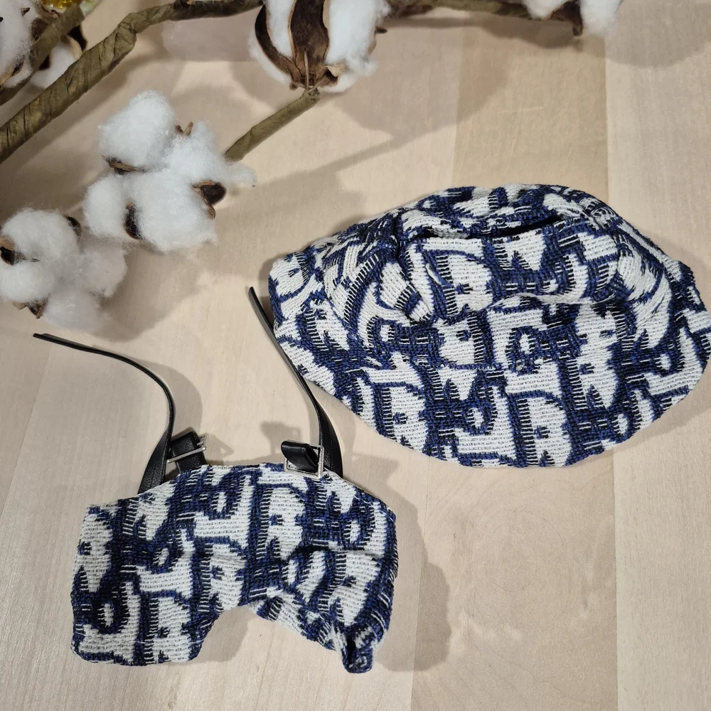 💙🤍NEW💙🤍 ADORABLE!! LABUBU 2PC Set With BUCKET HAT And OVERALLS ONLY